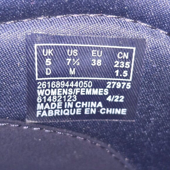 CLARKS CLOUDSTEPPERS NAVY LEATHER ROUND TOE ANKLE BOOT SIZE 7.5 EUC - Picture 4 of 9